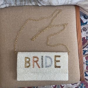 Bride beaded purse